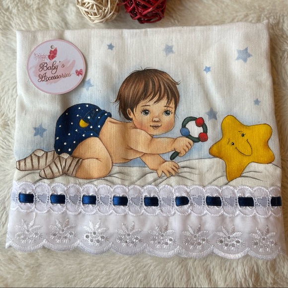 Muslin baby swaddle (Handmade) - Picture 9 of 16